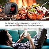 Inkbird IBT-4XS Bluetooth Barbecue Grillthermometer mit das in 1000mAh Li-Batterie, Magnet Montagedesign und Rotations Lesebildschirm Thermometer für BBQ, Küche, Grill, Ofen, Fleisch - 5