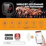 Inkbird IBT-4XS Bluetooth Barbecue Grillthermometer mit das in 1000mAh Li-Batterie, Magnet Montagedesign und Rotations Lesebildschirm Thermometer für BBQ, Küche, Grill, Ofen, Fleisch - 5