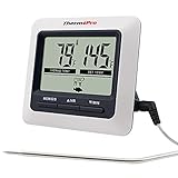 ThermoPro TP04 Digital Bratenthermometer Ofenthermometer mit integriertem Countdown Timer