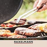 Fackelmann Grillzange, Küchenzange aus Edelstahl, klassische Grillpinzette – spülmaschinengeeignet (Länge: ca. 36 cm), Menge: 1 Stück - 5