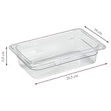 Kesper 58353 Schneidebrett mit 2 Auffangschalen aus Bambus/Kunststoff, Bambus, Braun/transparent, 41 x 26.5 x 8 cm - 6