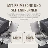 RÖSLE Gasgrill BBQ-Station VIDERO G4-S Schwarz, Grill mit 4 Edelstahlbrennern, extra Primezone und Seitenbrenner, klappbare Seitentische, VARIO+, pulverbeschichteter Stahl - 5