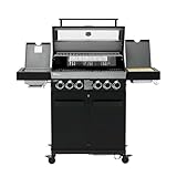 TAINO PLATINUM YAMARA DARK 4+2 Gasgrill Stahl 4 Brenner Keramik Sear-Burner Keramik Backburner Piezo-Zündung Grillrost Gusseisen - 5