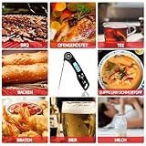 DOQAUS Fleischthermometer Grillthermometer Digitales Bratenthermometer Thermometer Kochen Küchenthermometer mit 3s Sofortiges Auslesen, Langer Sonde und LCD Bildschirm, Auto ON/Off für Küche,Grill,BBQ - 5