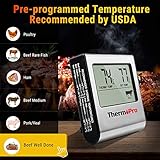 ThermoPro TP16 Digitales Bratenthermometer Ofenthermometer Fleischthermometer Grillthermometer Küchen Thermometer mit Timer für BBQ, Grill, Smoker - 2